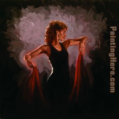Eternal Flame painting - Flamenco Dancer Eternal Flame art painting